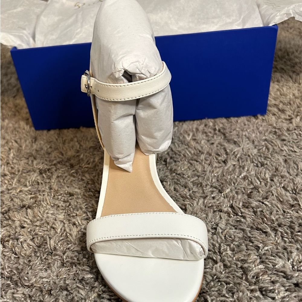 Stuart Weitzman Dancer 75 Block Sandals Size 7 We… - image 6